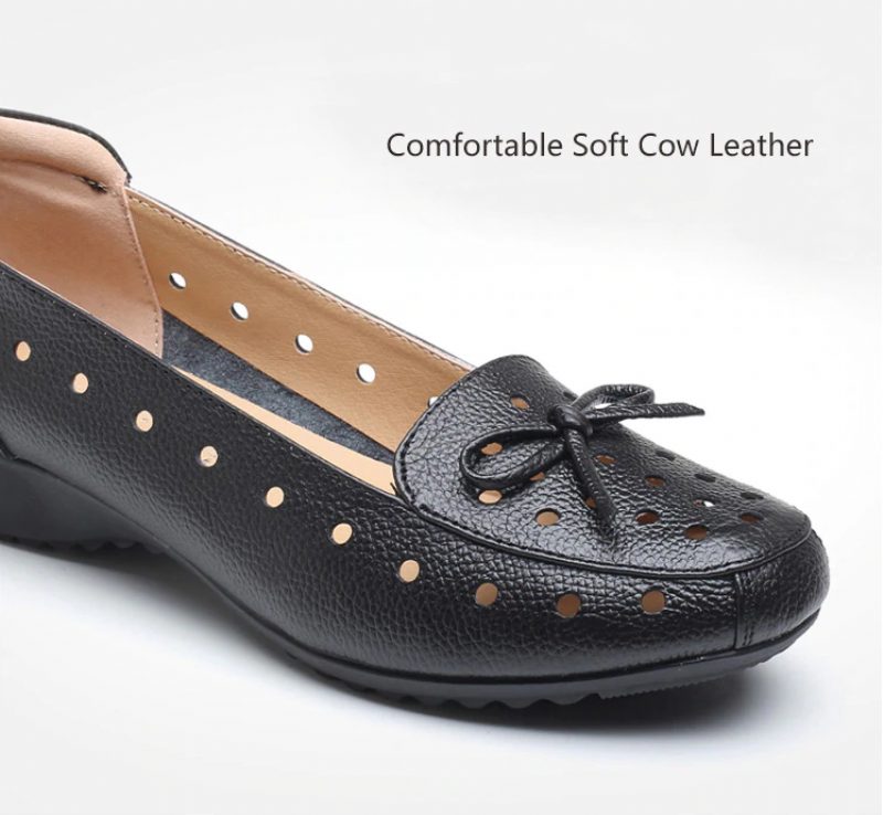 Karen Dame Loafers - Sort Hul