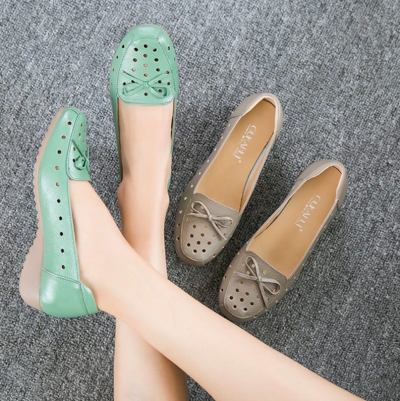 Karen Dame Loafers - Sort Hul