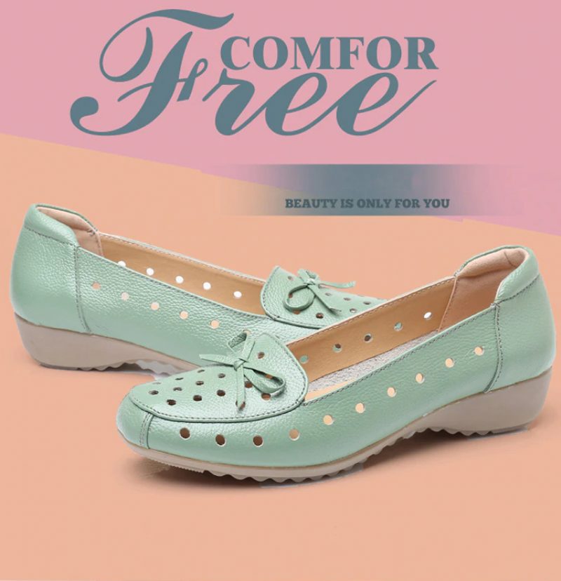 Karen Dame Loafers - Sort Hul