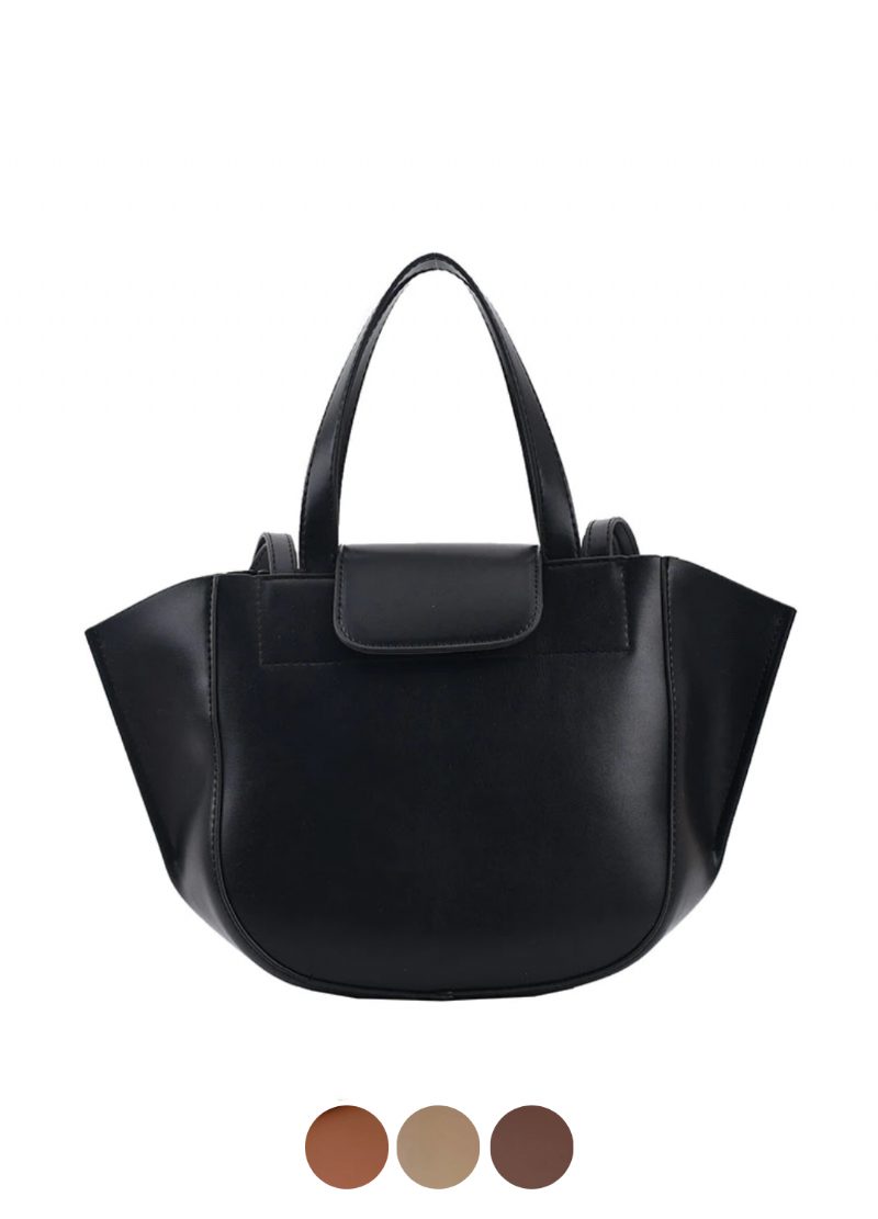 Karoli Dame Designer Kort Håndtag Læder Cross Shoulder Håndtaske
