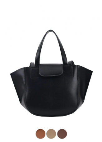 Karoli Dame Designer Kort Håndtag Læder Cross Shoulder Håndtaske