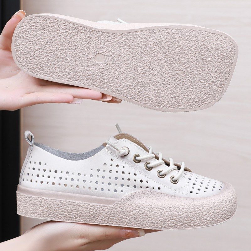 Karoli Kvinders Square Toe Platform Sneakers - Grøn