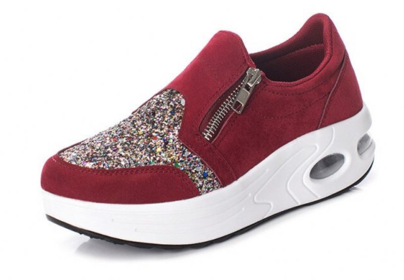 Kautin Komfortable Sneaker Sorte Sko Til Kvinder Platform - Sort