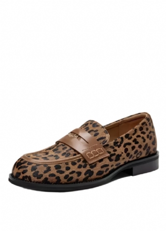 Keny Dame Læder Flats Loafers