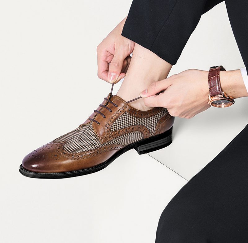 Khan Mænds Kjole Loafers - Brun