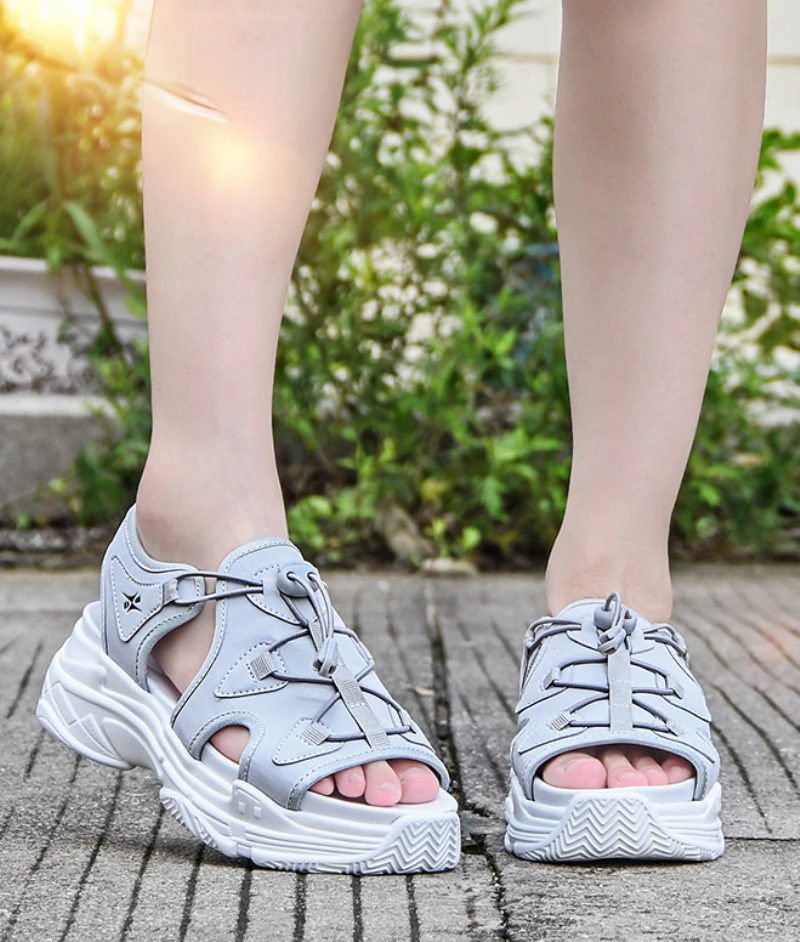 Kiara Platform Sandal Til Kvinder - Grøn