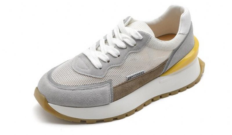Koby Platform Sneaker I Flad Læder Til Kvinder - Hvid