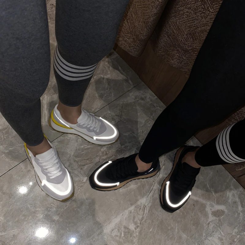 Koby Platform Sneaker I Flad Læder Til Kvinder - Hvid