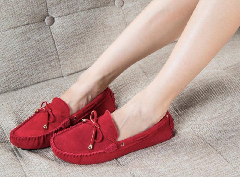 Kora Dame Loafer Sko - Rød