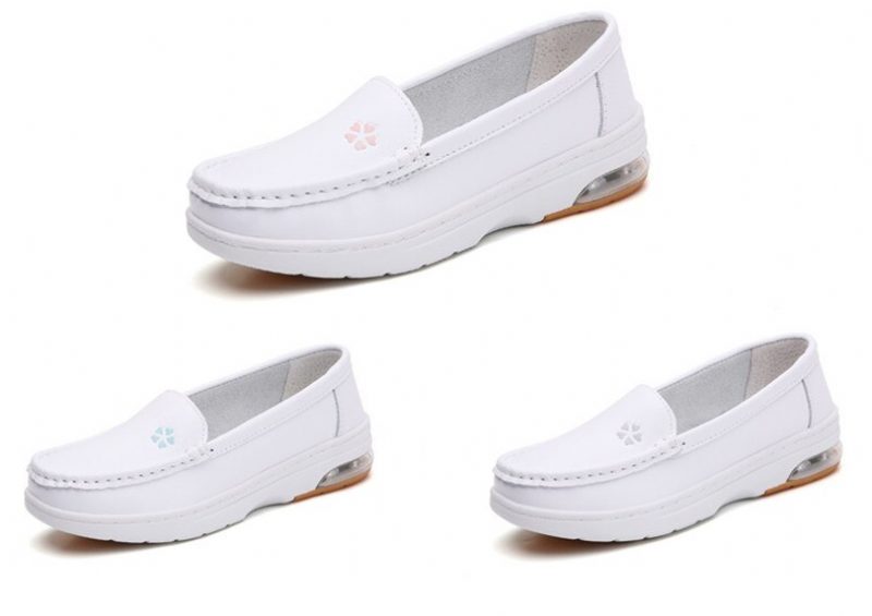 Lacy Dame Kvalitets Slip-on Flat Loafer Sko - Grå