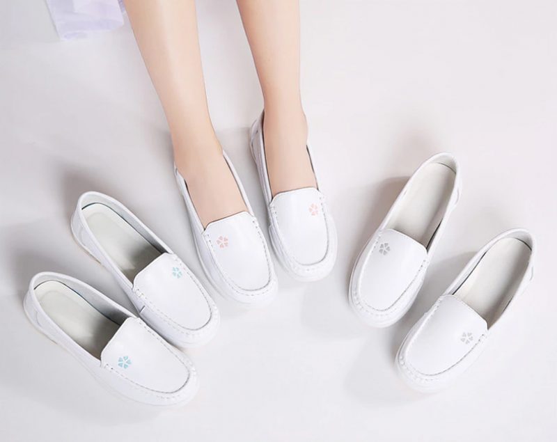 Lacy Dame Kvalitets Slip-on Flat Loafer Sko - Grå