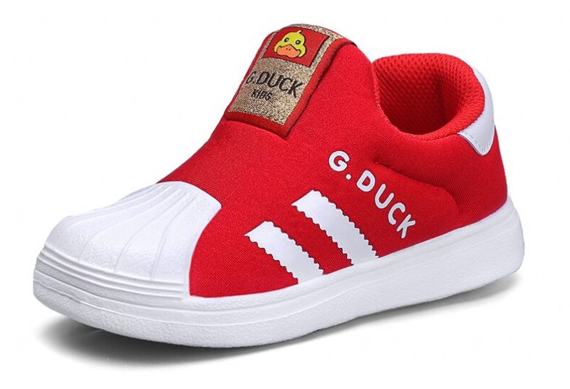 Lang Unisex Casual Sneaker Til Børn - Rød