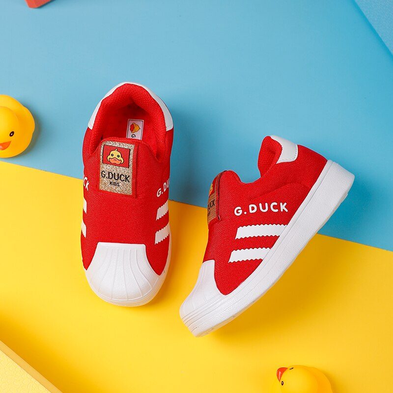 Lang Unisex Casual Sneaker Til Børn - Rød