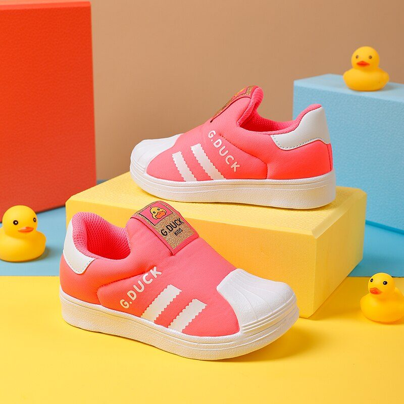 Lang Unisex Casual Sneaker Til Børn - Rød