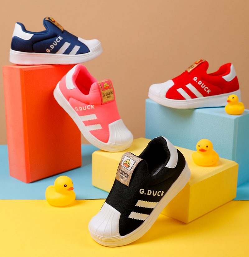 Lang Unisex Casual Sneaker Til Børn - Rød