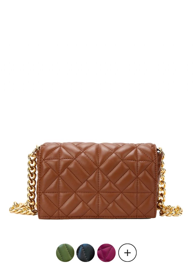 Latty Dame Minimalistisk Quiltet Flap Håndtaske