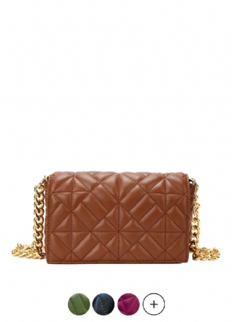 Latty Dame Minimalistisk Quiltet Flap Håndtaske