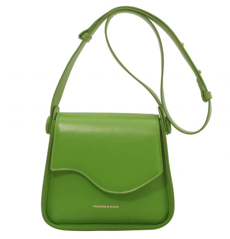 Latty Small Crossbody-håndtaske I Læder Til Kvinder - Grøn