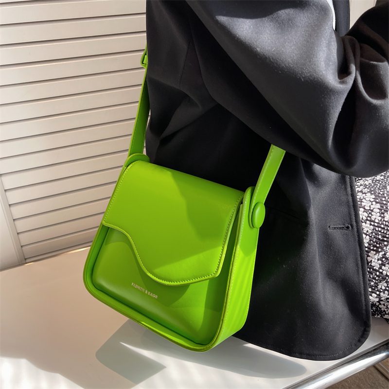 Latty Small Crossbody-håndtaske I Læder Til Kvinder - Grøn