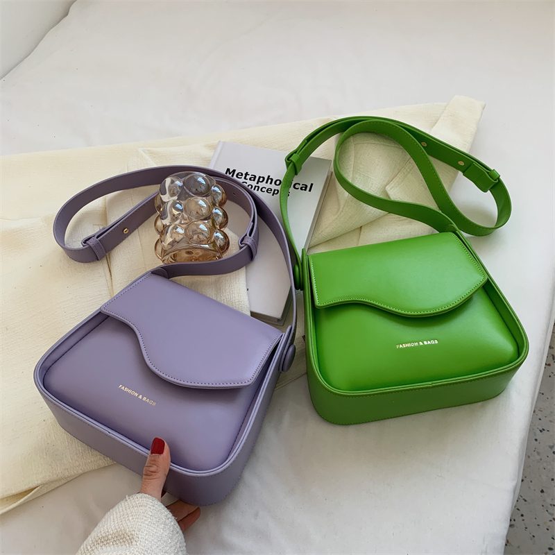 Latty Small Crossbody-håndtaske I Læder Til Kvinder - Grøn