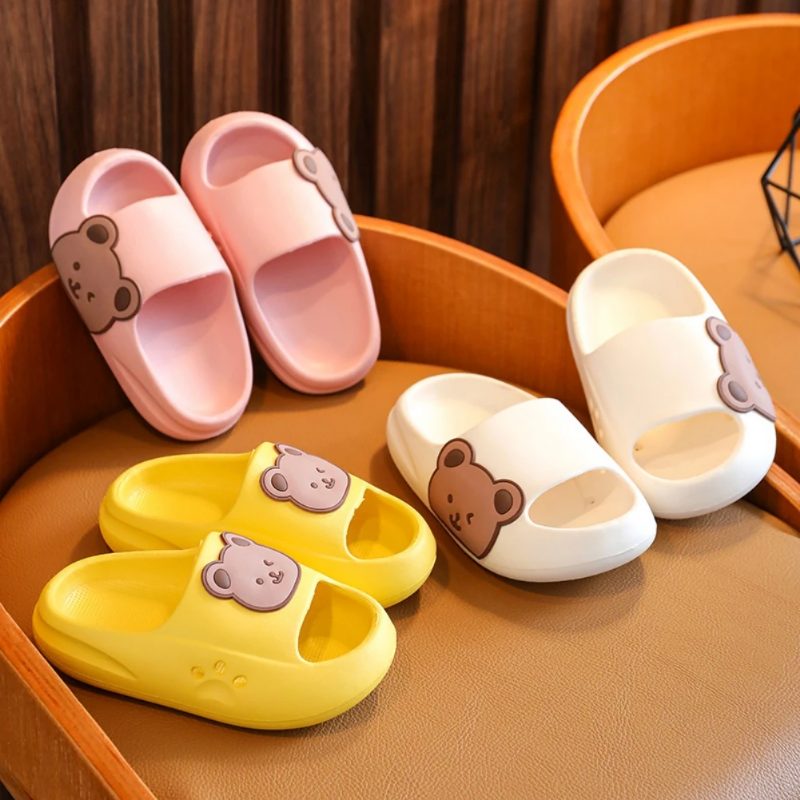 Lau Unisex Flip Flop Sko Til Børn - Hvid
