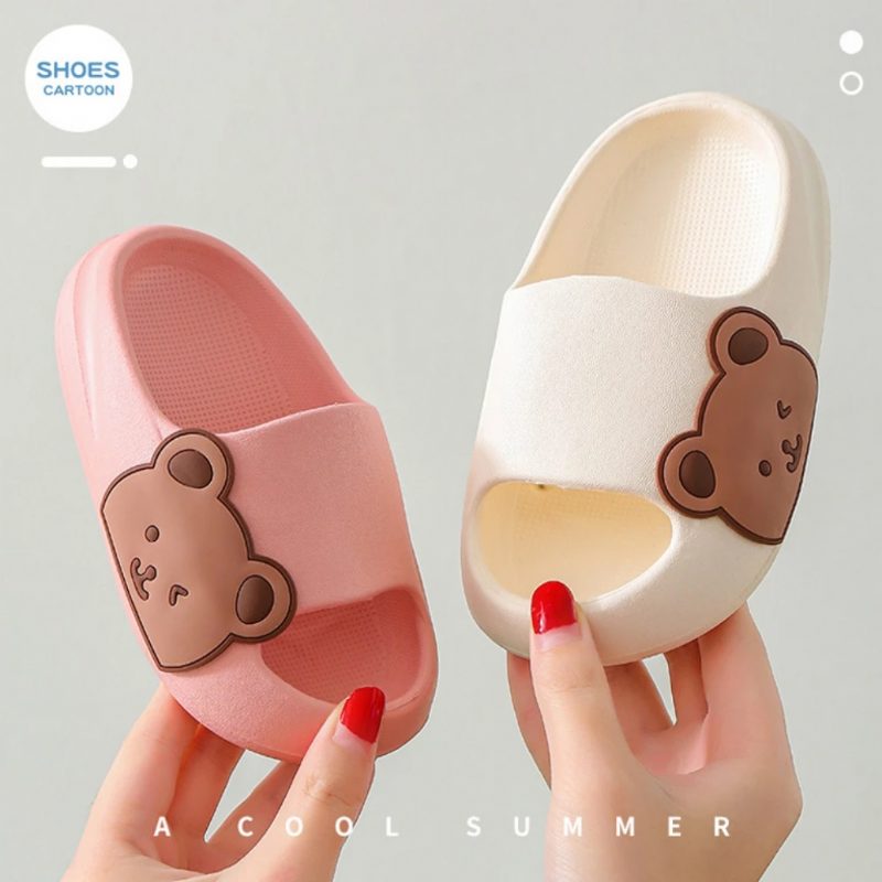 Lau Unisex Flip Flop Sko Til Børn - Hvid