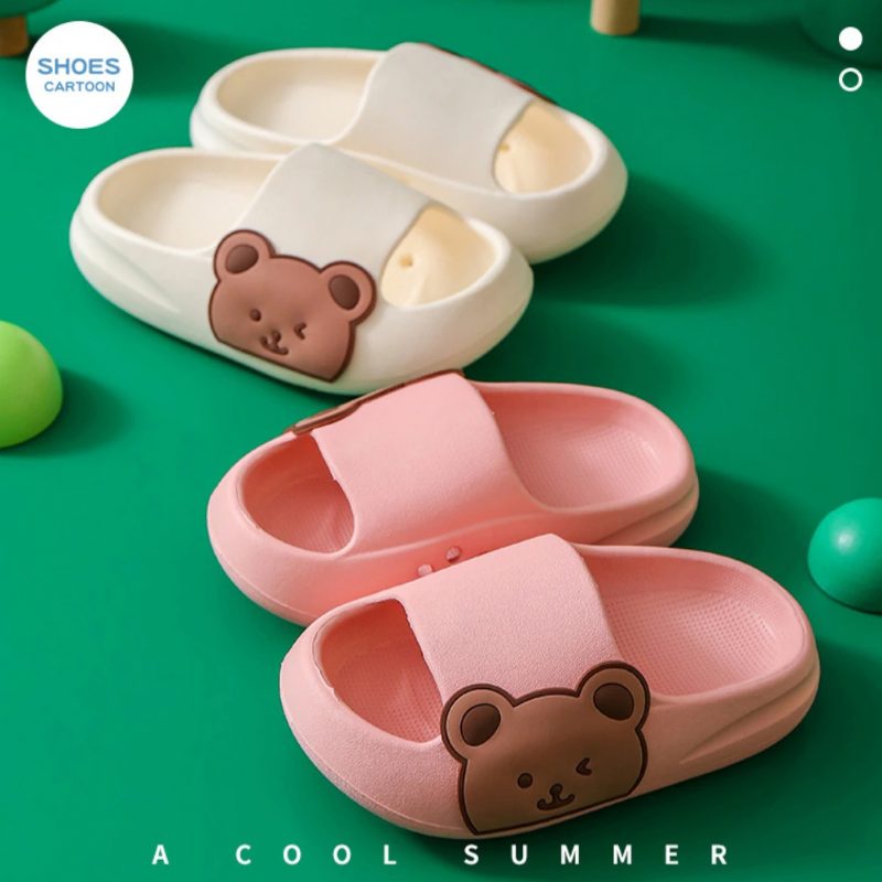 Lau Unisex Flip Flop Sko Til Børn - Hvid