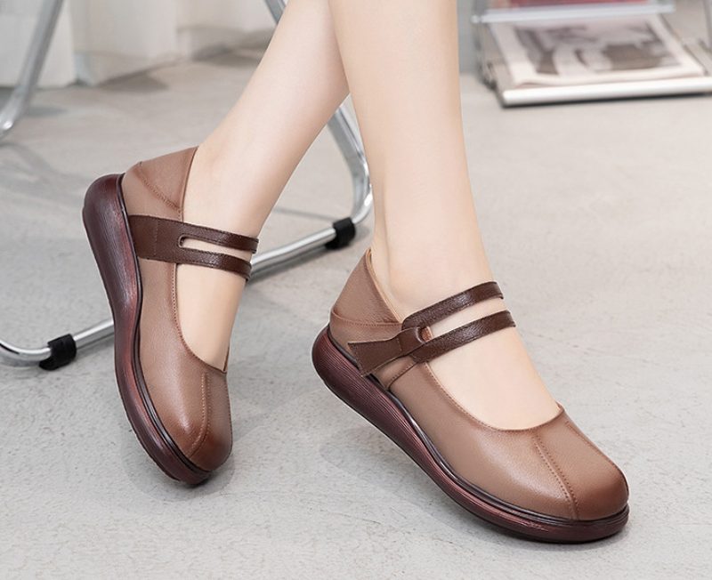 Laura Loafer Med Flad Platform Til Kvinder - Sort