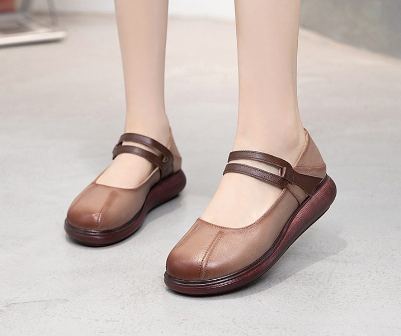 Laura Loafer Med Flad Platform Til Kvinder - Sort