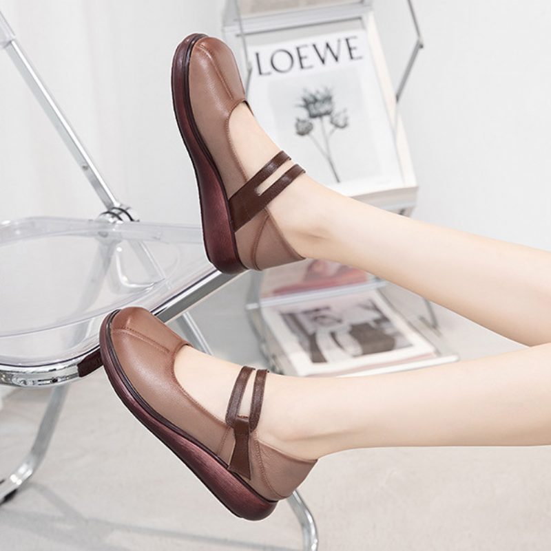 Laura Loafer Med Flad Platform Til Kvinder - Sort