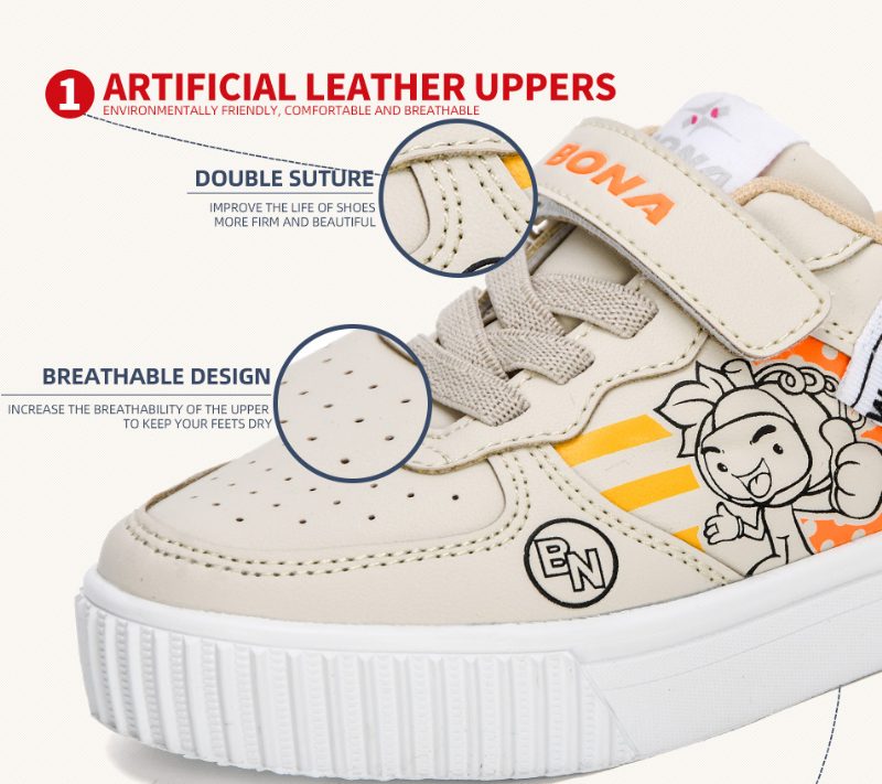Laurencio Drenge Afslappet Sneaker - Beige