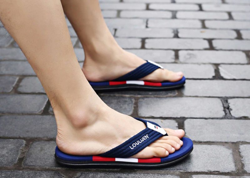 Lazan Udendørs Flip Flops Til Mænd - Marineblå