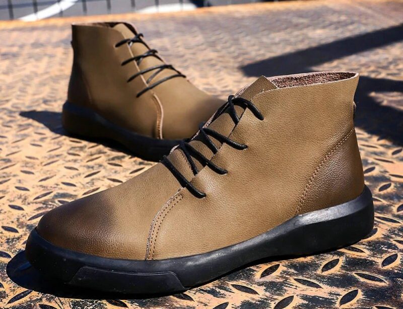 Lazio Mænds Fritidsstøvle - Pels Khaki