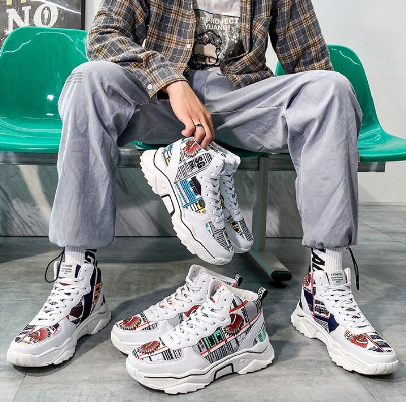 Lecer Mode Sneakers Til Mænd - Hvid