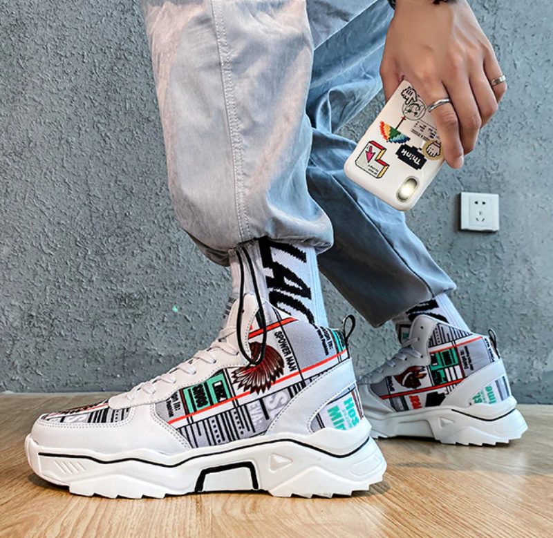Lecer Mode Sneakers Til Mænd - Hvid
