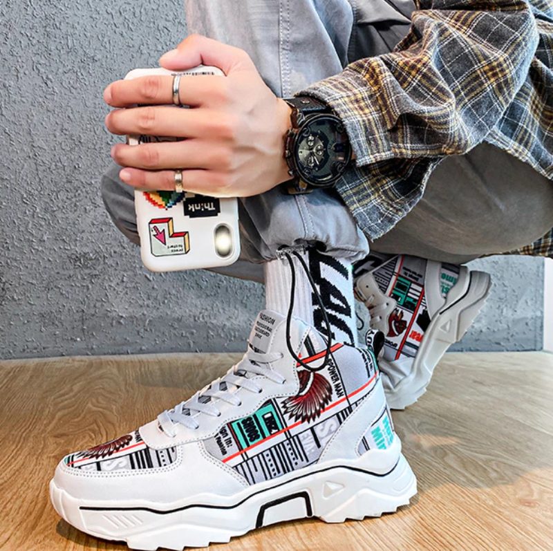 Lecer Mode Sneakers Til Mænd - Hvid