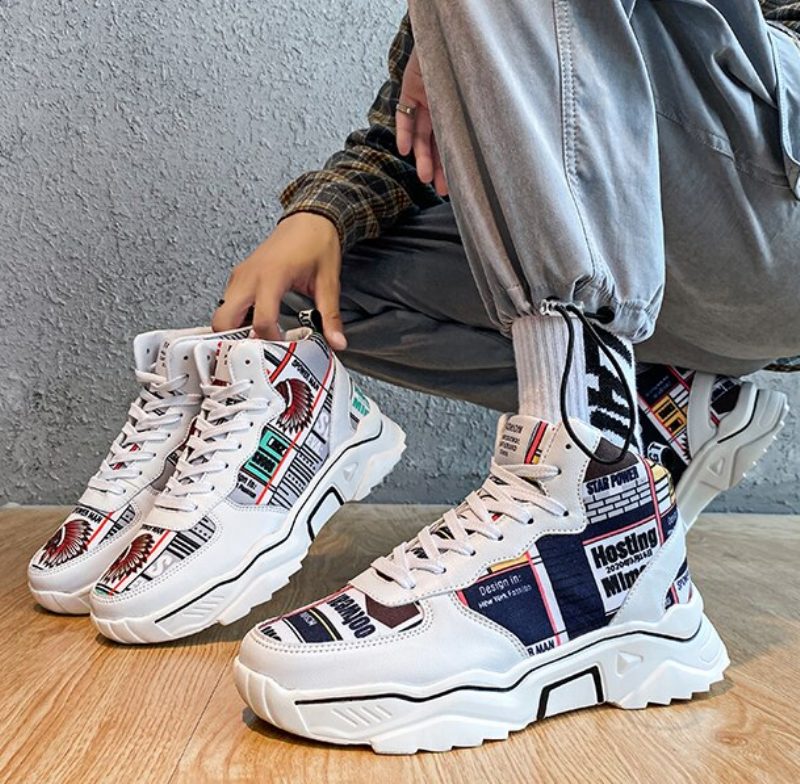 Lecer Mode Sneakers Til Mænd - Hvid