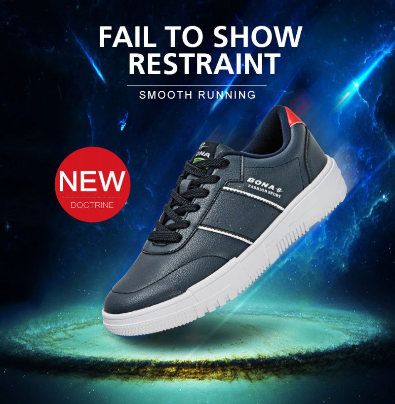 Lecester Casual Sneaker Til Mænd - Sort