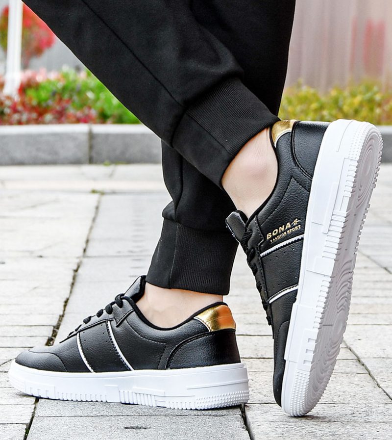 Lecester Casual Sneaker Til Mænd - Sort