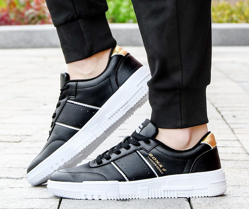 Lecester Casual Sneaker Til Mænd - Sort