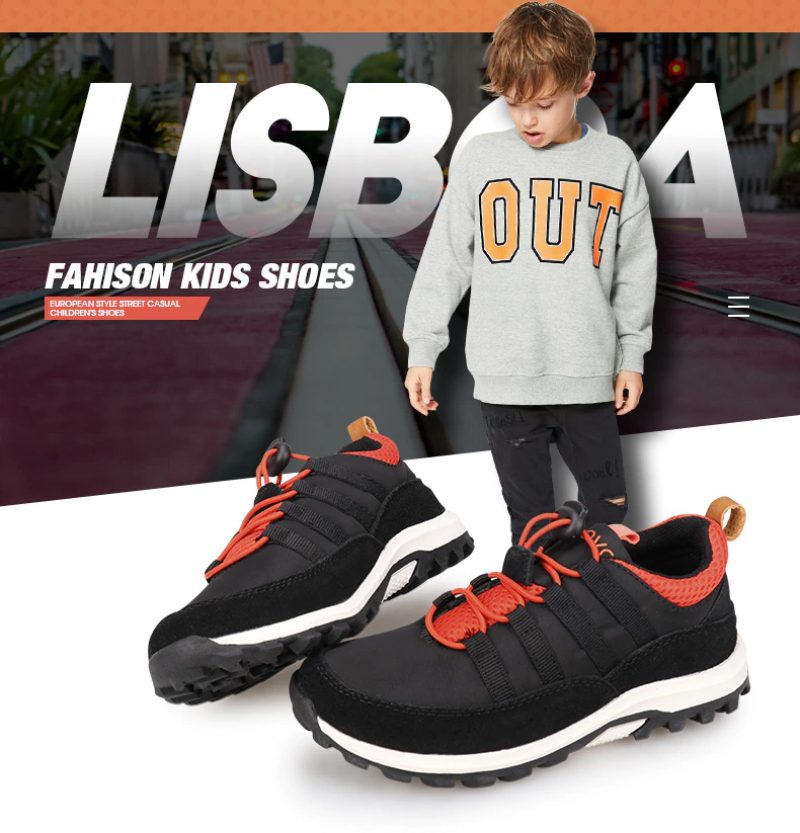 Leo Modesneaker Til Drenge - Sort