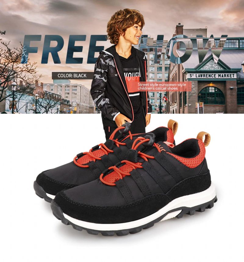 Leo Modesneaker Til Drenge - Sort