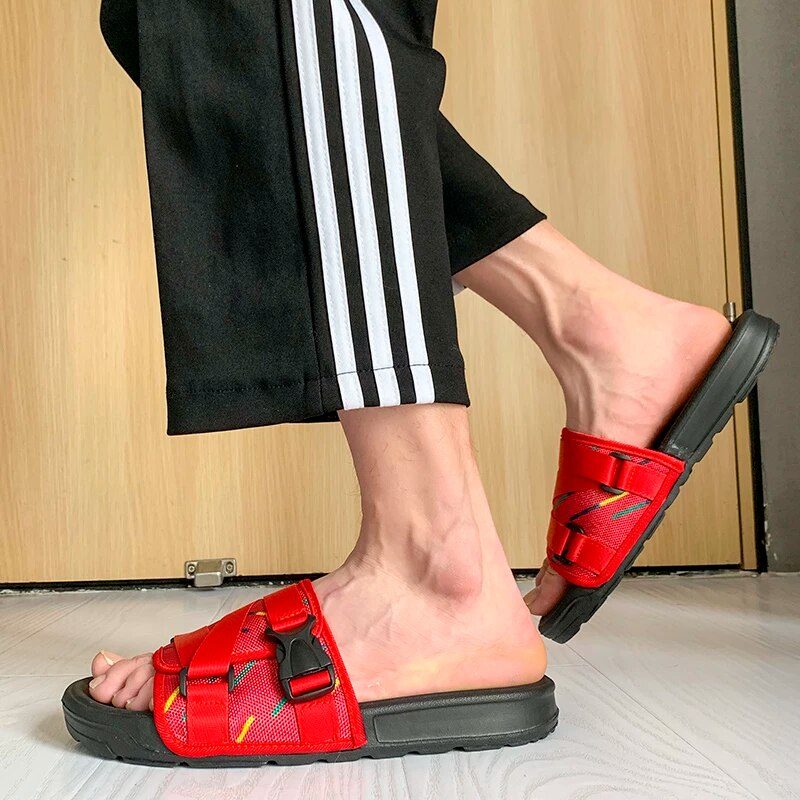 Leopoldo Sandal Til Mænd - Rød
