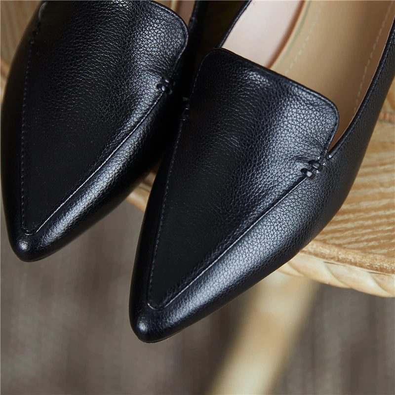 Leron Designer Loafer I Læder Til Kvinder - Beige