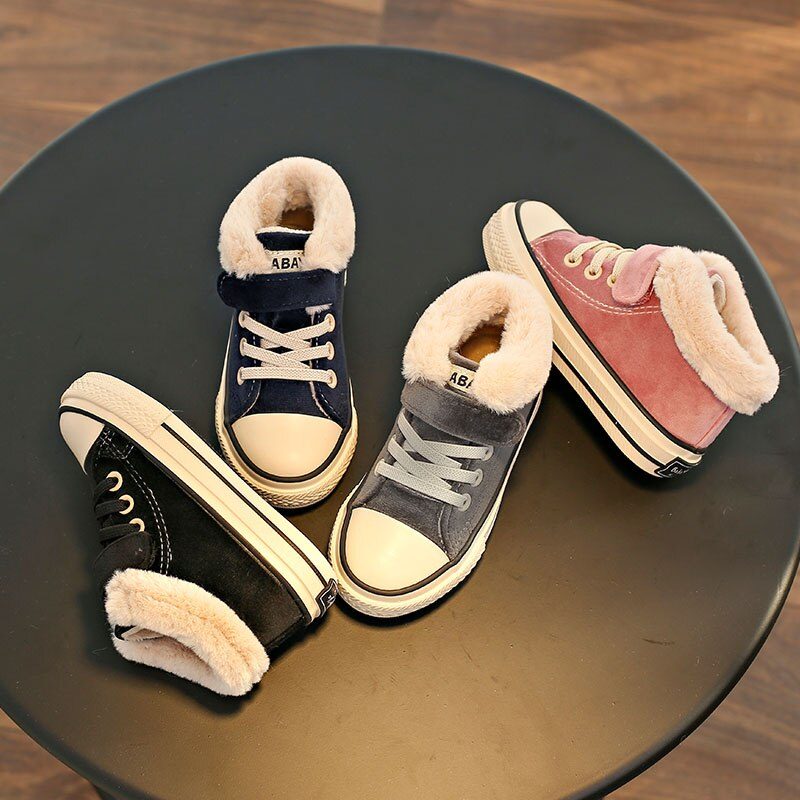 Leroy Unisex Varme Sneaker Til Børn - Sort