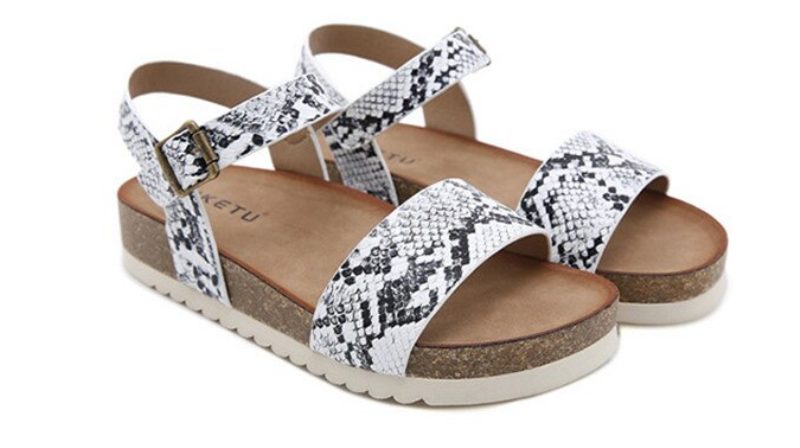 Leslie Casual Sandal Til Kvinders Platform - Abrikos