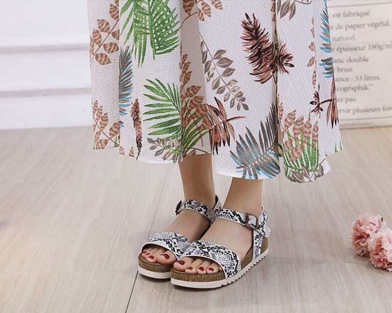 Leslie Casual Sandal Til Kvinders Platform - Abrikos