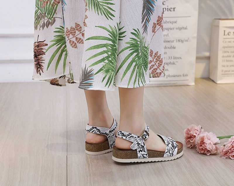 Leslie Casual Sandal Til Kvinders Platform - Abrikos