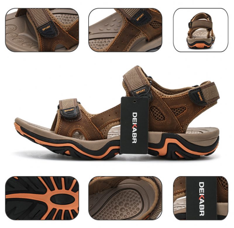 Letto Casual Sandal Til Mænd - Brun