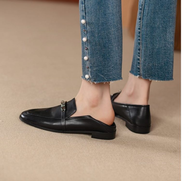 Letty Damekjole Flade Loafer Sko - Abrikos